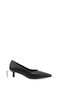 Women's Black Pointed Toe Thin Heeled Stiletto - 3