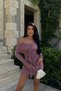 Rochie drapată Dina Dusty Rose
