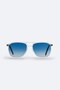Silver Square Frame Polarized Sunglasses B008805