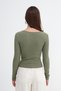Crew Neck Ribbed Blouse B1856 - 6