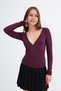 Double-Breasted Collar Long Sleeve Blouse B1185 - 2