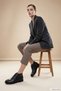 Women's Black Rubber Sole Genuine Leather Boots - 4