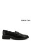BLACK Patent Leather Genuine Leather Round Toe Loafer Women's Casual Shoes 24271