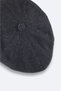 Men's Navy Blue Wool Blend Patterned Cap Hat A52Y9205 - 3