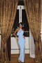 Blue Sergio Rose Detailed Dress - 3
