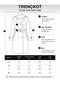 Women's Tan Color Belted Double-Breasted Trench Coat - 5