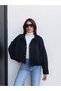 Suede Bomber Jacket with Epaulettes - 4
