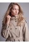 Sparkling Choices from Shining Store Women's Trench Coat with High Collar and Loose Fit - 3