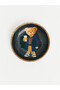 Sparkling Choices from Shining Store: Checkered Embroidered Bear Printed Wooden Bowl - 5