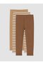 Rmz Gi̇yi̇m Farkiyla Baby Boy 3-Piece Ribbed Knit Sweatpants - 2