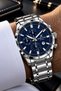 Men's Wristwatch 3 Atm Waterproof Silver Color Steel Band Dke2005C8 - 3
