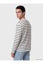 Shining Choices from Shining Store Zero Roba Collar Striped Men's Sweatshirt - 4