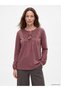 Sparkling Choices from Shining Store Zero Roba Collar Embroidered Gathered Blouse
