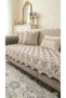 Premium Luxury Chenille French Lace Sofa Cover - Non-Slip Living Room Sofa/Bed Sofa Cover 170X210