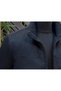 Knitted Sleeve Thick Dark Navy Blue Steel Knitted Style Nubuck Suede Fabric Regular Fit Men's Coat - 3