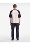 Cotton Comfortable Fit Color Contrast Short Raglan Sleeves Crew Neck T-Shirt - 3