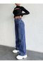 Women's High Waist Wide Leg Jean Pants Straight Loose Leg Denim Trousers - 4