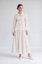 Textured Skirt Set Ecru