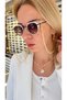 Round Pearl and Gold Glasses Chain - 6
