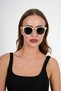 Cream Round Sunglasses - 6