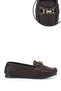Women's Brown Flat Sole Buckled Ballet Flats