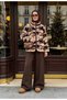 Alora Zippered Fleece Double Set Geyikli Brown - 4
