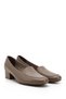 Mink Antique Genuine Leather Blunt Toe Short Thick Heeled Women's Shoes 13312 - 3