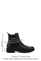 Women's Black Rubber Sole Genuine Leather Chelsea Boots - 3