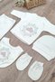 Baby Girl Princess Stone Decorated 5-Piece Hospital-Issued Newborn Set Stl6259 - 3