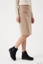 Women's Black Suede Zippered Thick Soled Boots - 4