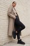 Women's Black Suede Thick-Soled Fur Boots - 4
