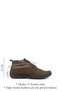 Women's Dark Mink Nubuck Lace-Up Genuine Leather Comfort Boots - 3