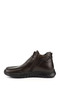 Men's Brown Antique Zippered Genuine Leather Boots - 5