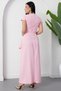 Double-Breasted Collar Skirt Pleated Slit Dress Jnl3115 - 8