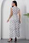High Collar Layered Pointed Chiffon Dress Dks1420 - 7