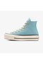 Chuck Taylor All Star Lift Women's Blue Suede Platform Sneaker - 4