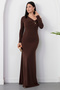 One-Shoulder Madonna Collar Buckle Dress K-252672 - 6