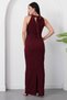 Halter Neck Halter Sequined Dress Grs4102 - 8