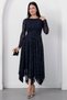 Crew Neck Skirted Glitter Tulle Dress Dks1387-1 - 6