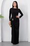 Crew Neck Waist Shoulder Buckle Dress K-262730 - 5