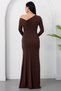 One-Shoulder Madonna Collar Buckle Dress K-252672 - 8