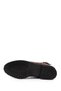 Women's Burgundy Antique Zippered Rubber Sole Genuine Leather Boots - 6