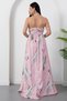 Halter neck floral dress with corsage k-262604 - 8