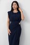 Crew Neck Buckle Dress Grs3926 - 2