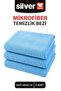 3-Piece Multi-Purpose Microfiber Cleaning Cloth 40X40 cm Super Absorbent and Water Resistant