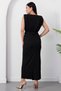 Bicycle collar waist buckled glitter dress grs4100 - 8
