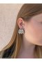 Gray Mussel Stylish Earrings
