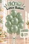 12 inch mold green balloon 10pcs - 2