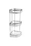 Quality Luxury Stainless Oval Solid Brass Chrome 3 Layer Shower Bathroom Corner Shelf Shampoo Rack Sponge Holder 1 Washcloth Hanging - 7