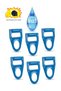 Bottle Carrying Apparatus, Bottle Carrier, Bottle Holder, Hard, Sturdy Handle, 6 Pieces